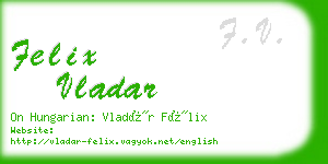 felix vladar business card